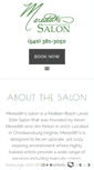 Mobile Screenshot of meredithssalon.com